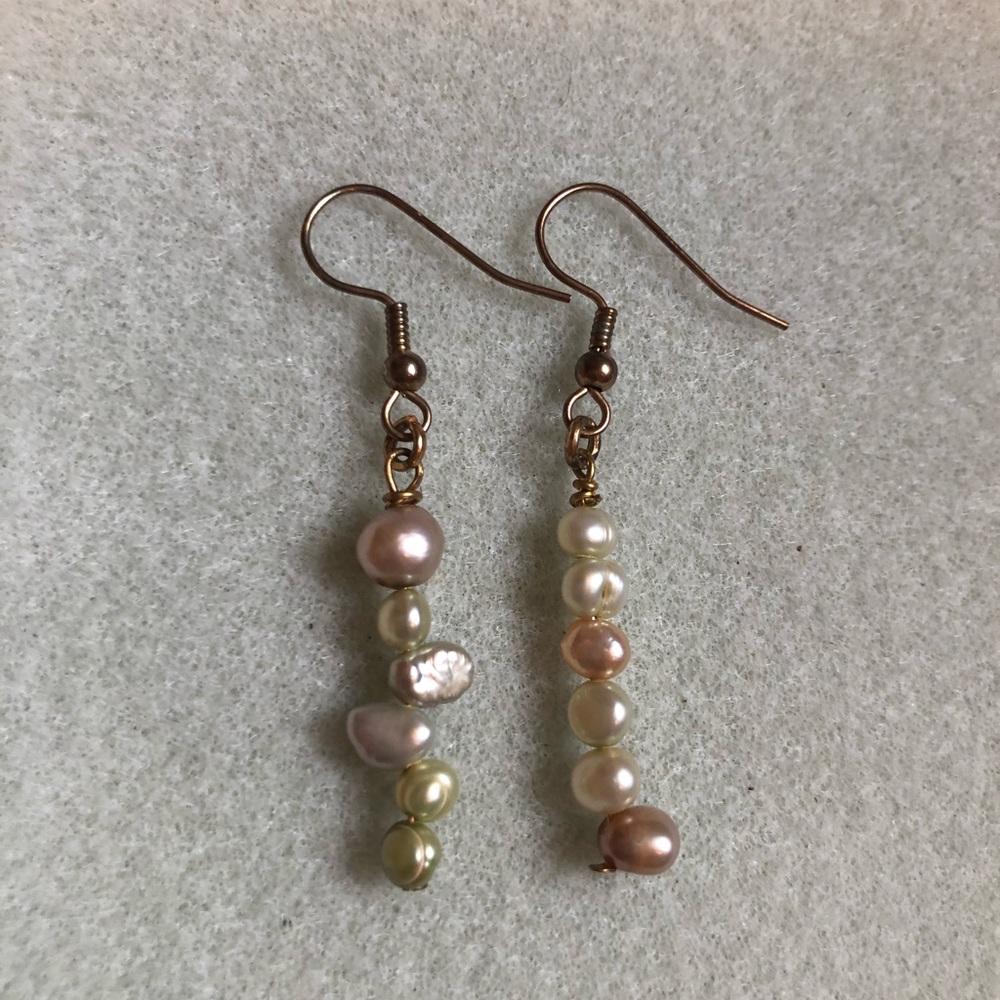 New price! Hypoallergic earrings freshwater pearls